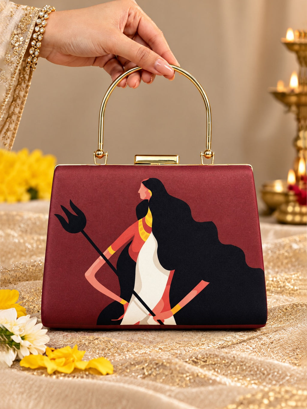 Navratri & Durga Puja Special Printed Clutches