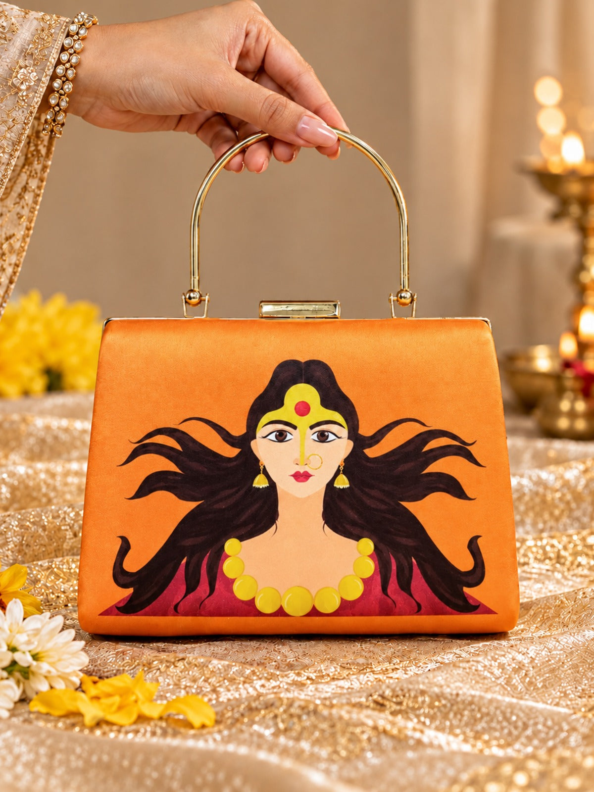 Navratri & Durga Puja Special Printed Clutches