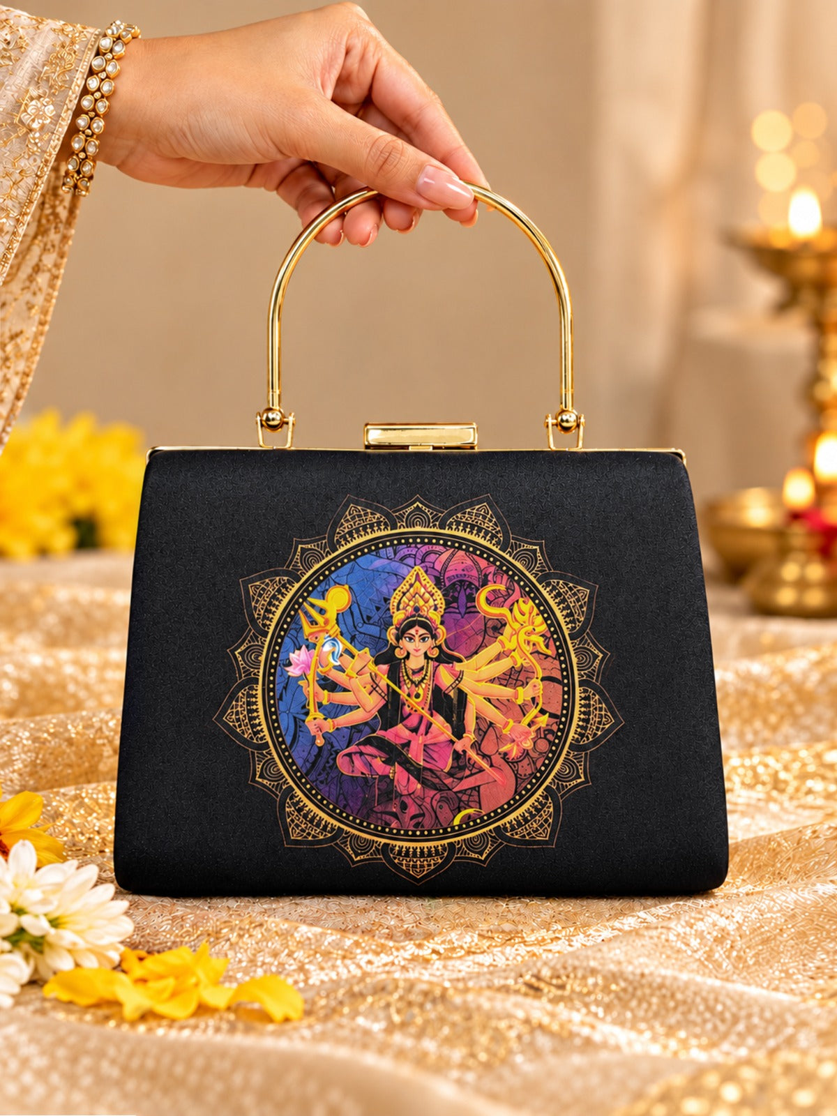 Navratri & Durga Puja Special Printed Clutches