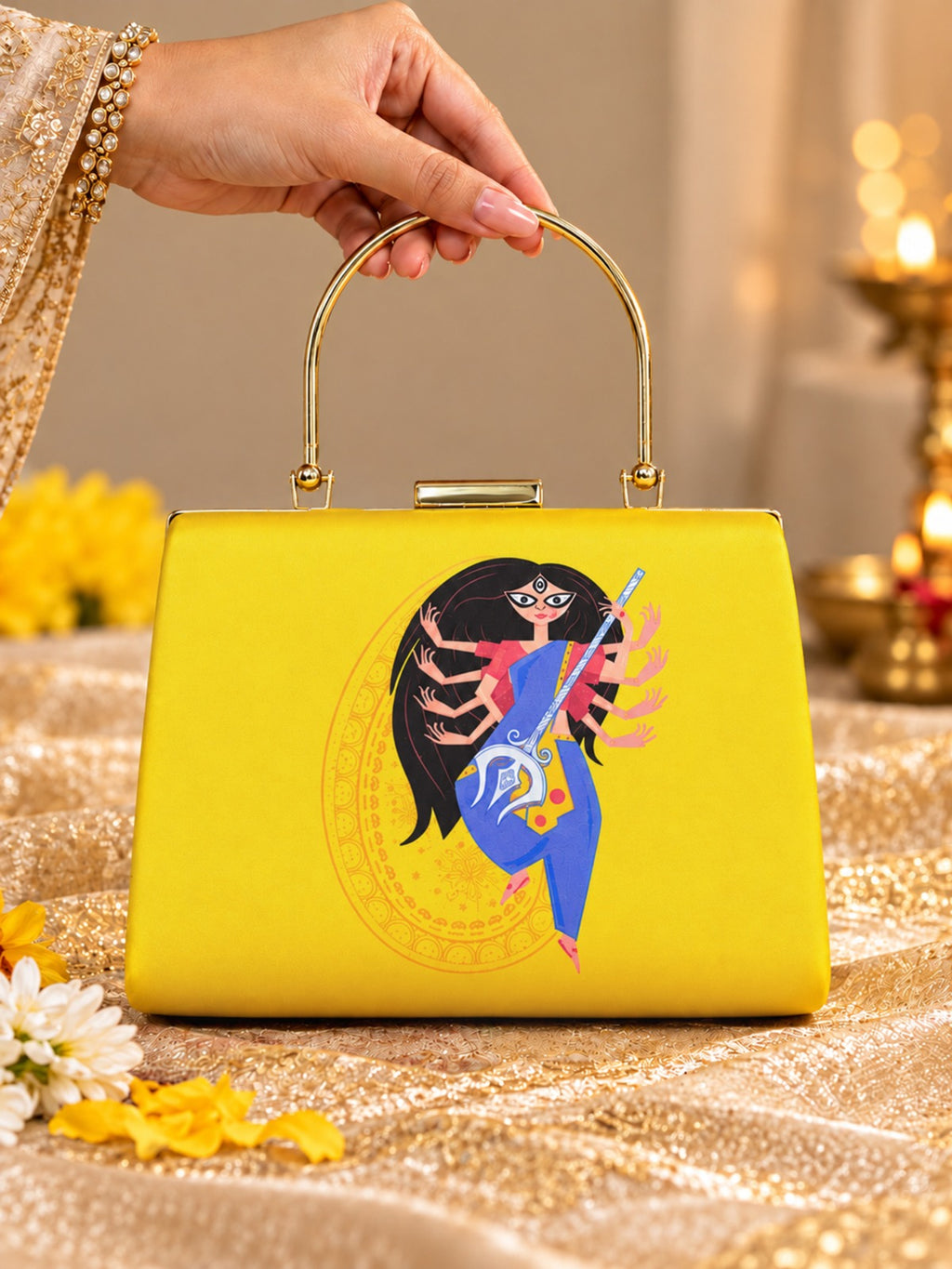 Navratri & Durga Puja Special Printed Clutches
