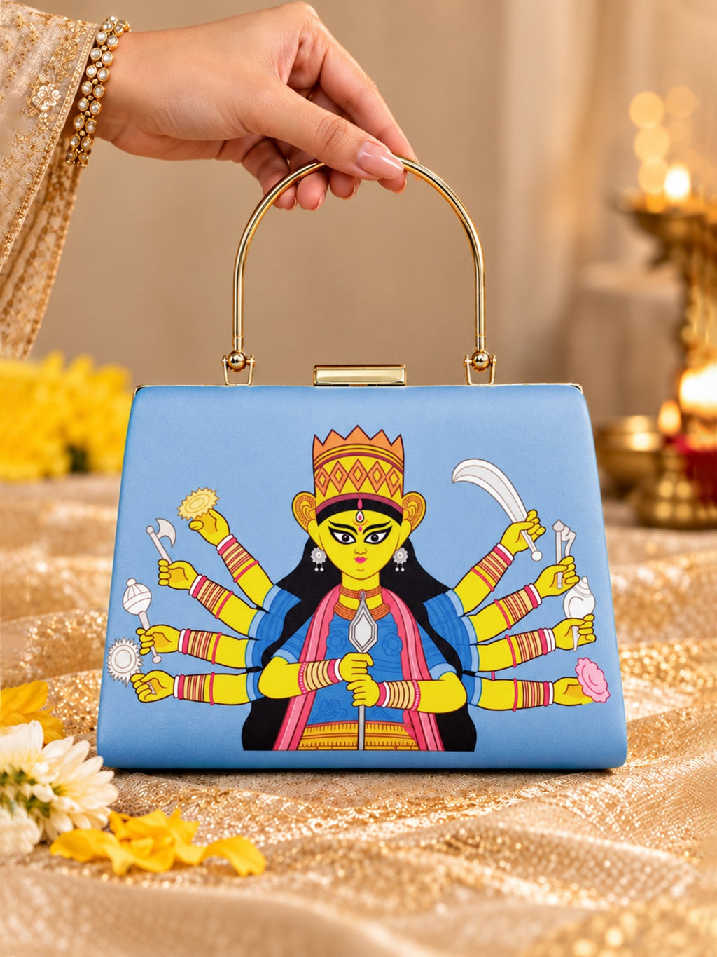 Navratri & Durga Puja Special Printed Clutches