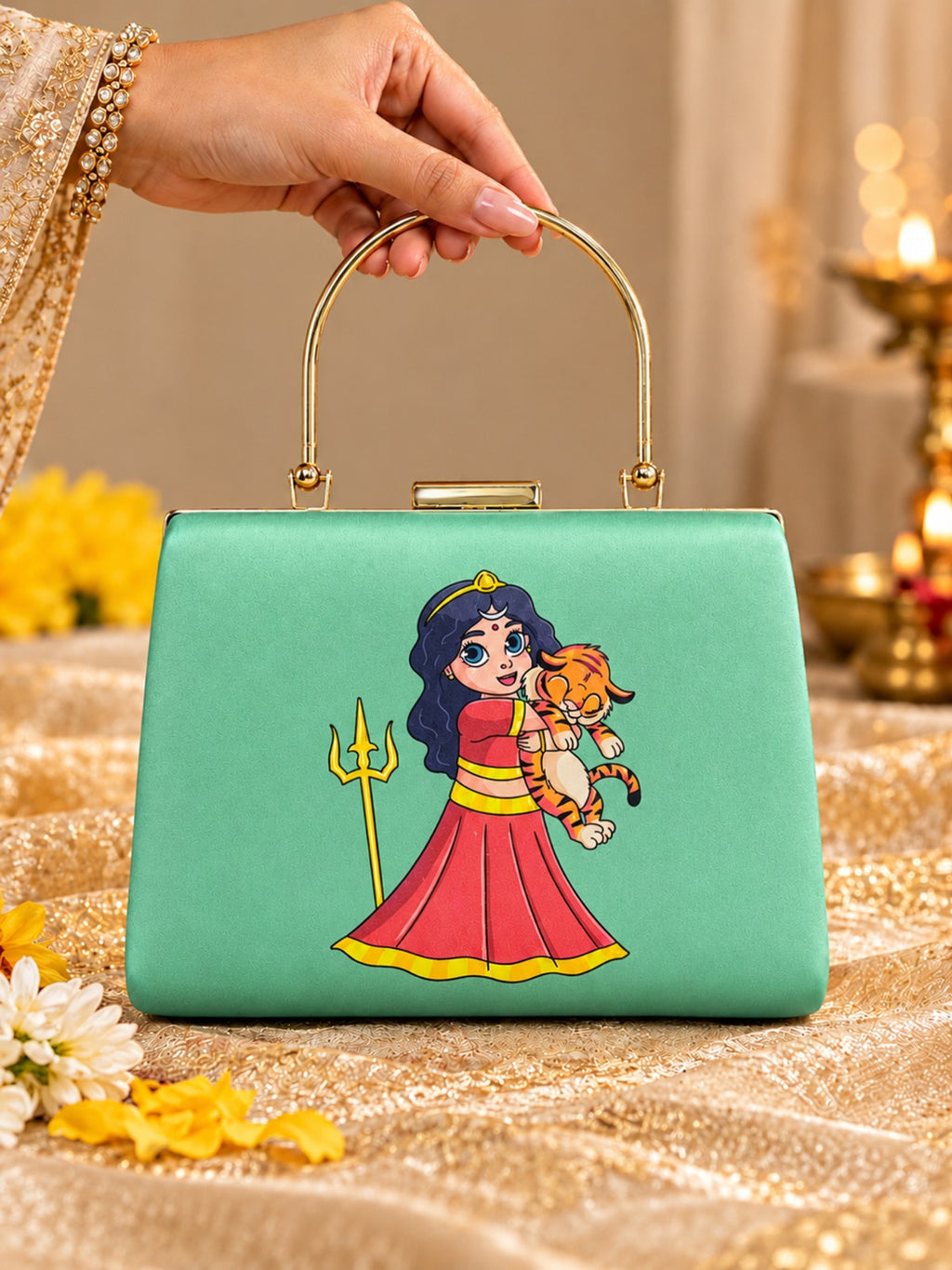 Navratri & Durga Puja Special Printed Clutches