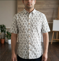 Men's Hot Air Balloon Printed Half Sleeve Shirt