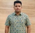 Men's Printed Half Sleeve Cotton Shirt