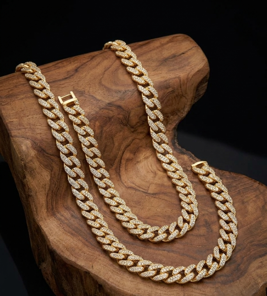 Unisex Gold Cartier Inspired Chain