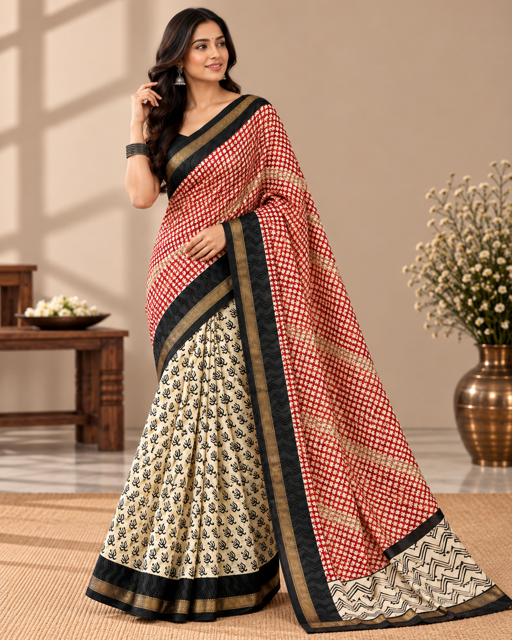 Maheshwari Silk Saree