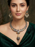 Antique Oxidised Statement Necklace Set