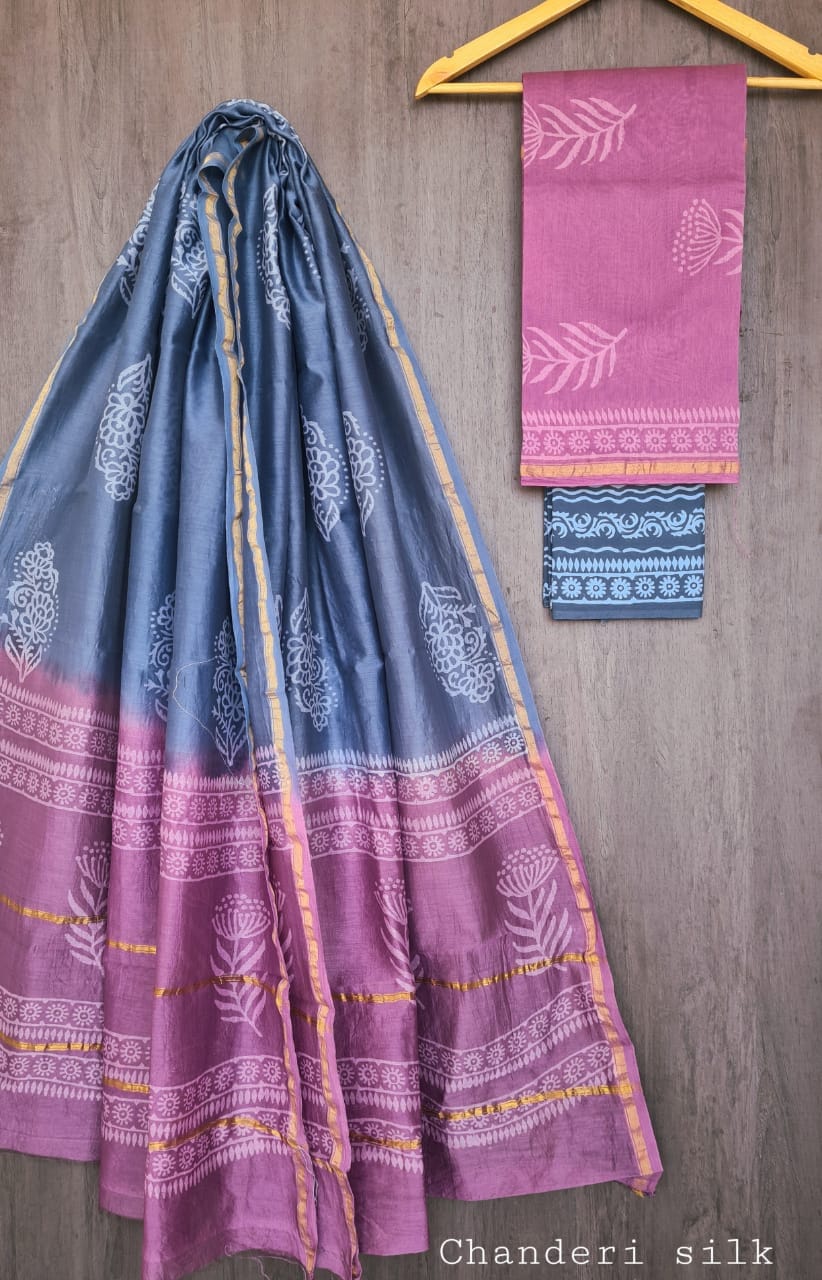 Elegant Chanderi Silk Saree