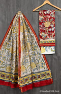 Floral Chanderi Silk Suit Set