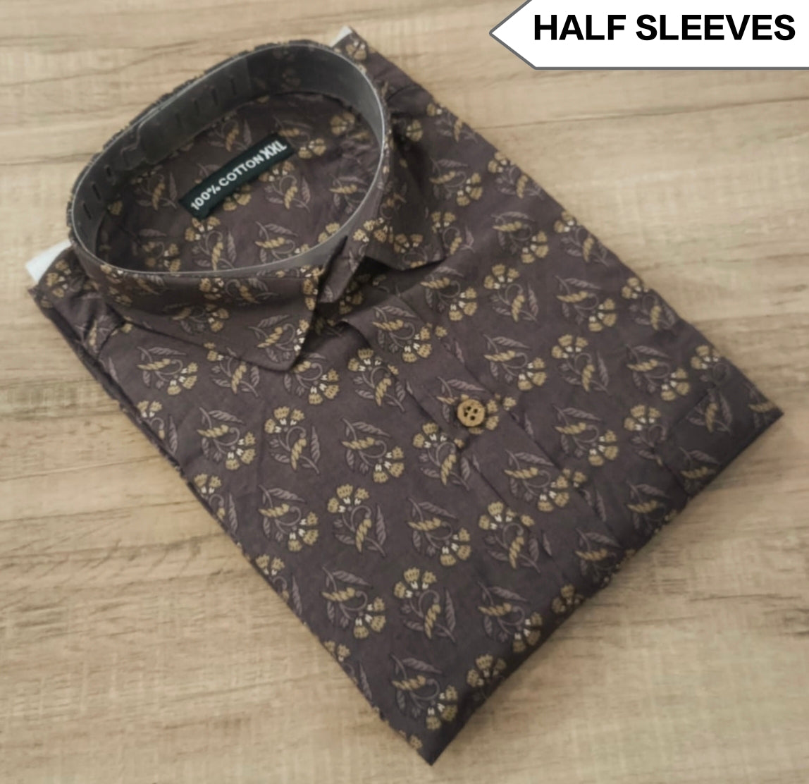 Men's Premium Floral Printed Half Sleeve Shirt