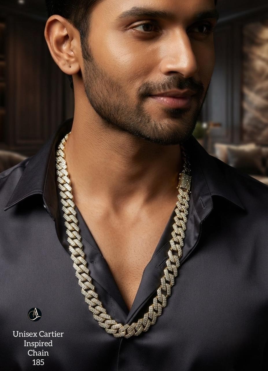 Unisex Gold Cuban Link Chain
