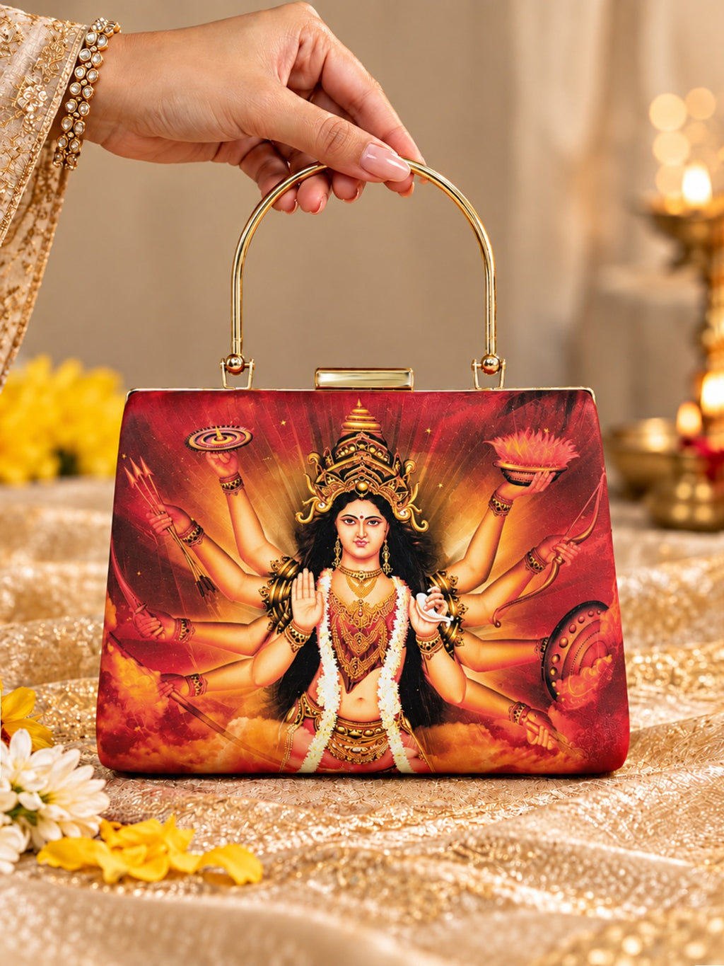 Navratri & Durga Puja Special Printed Clutches