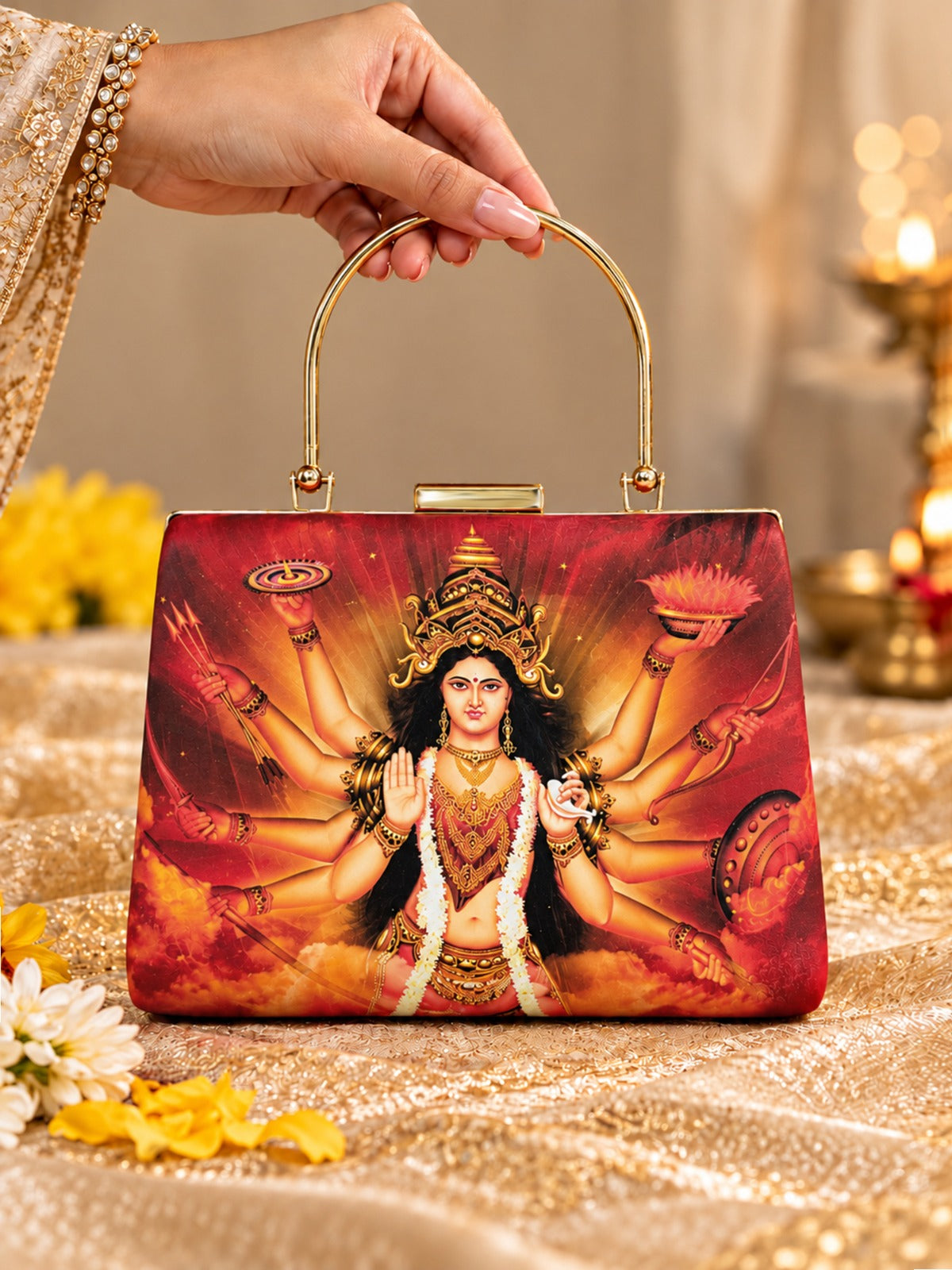 Navratri & Durga Puja Special Printed Clutches