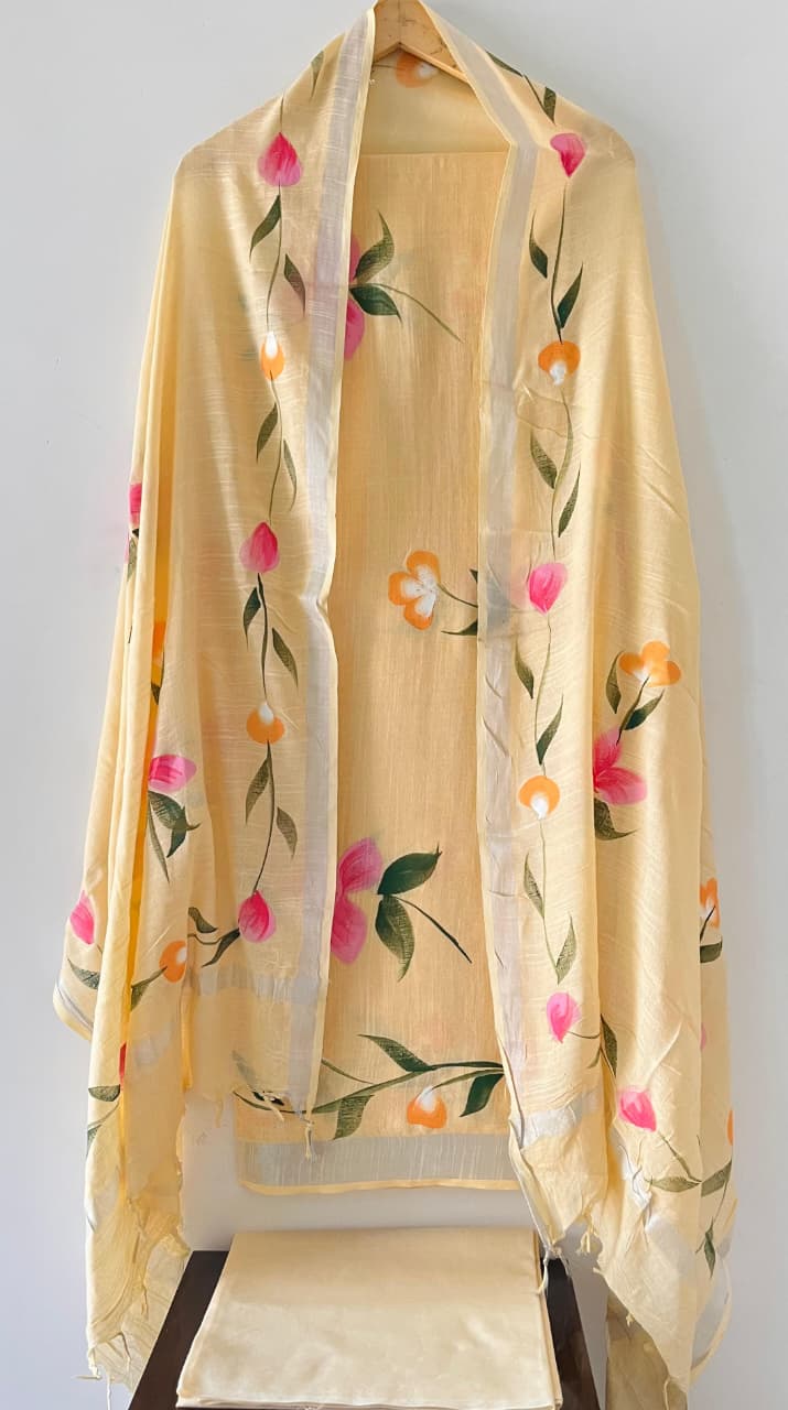 Hand Block Printed Linen Suit