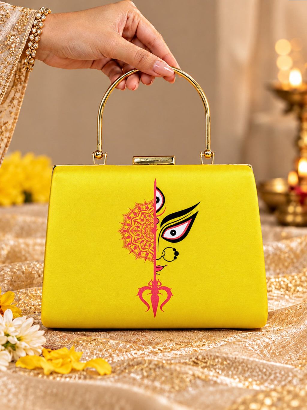 Navratri & Durga Puja Special Printed Clutches