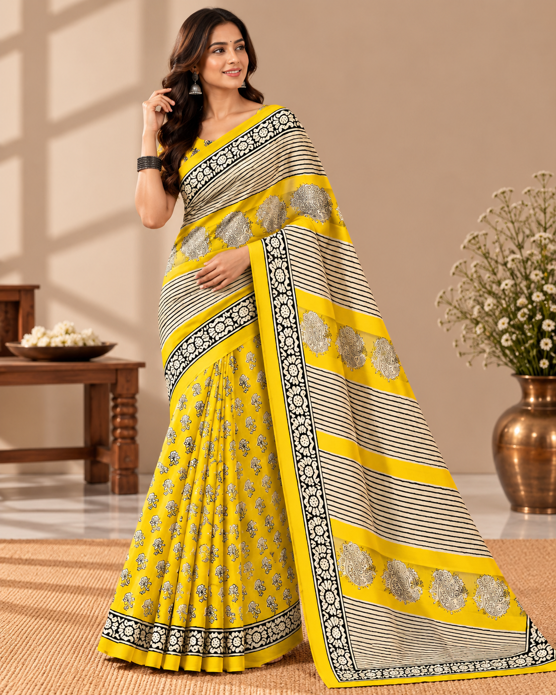 Maheshwari Silk Saree